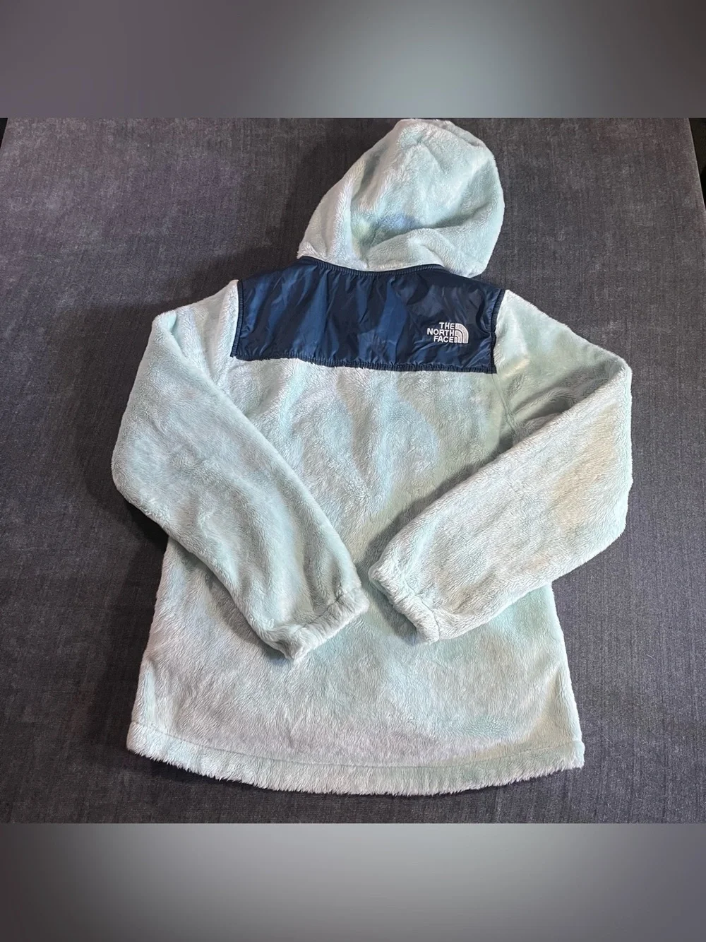 The North Face Fleece Girls Medium 10 Oso Hoodie Jacket Hooded Starlight blue